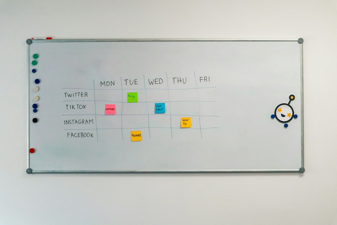 a white board with a bunch of stickers on it