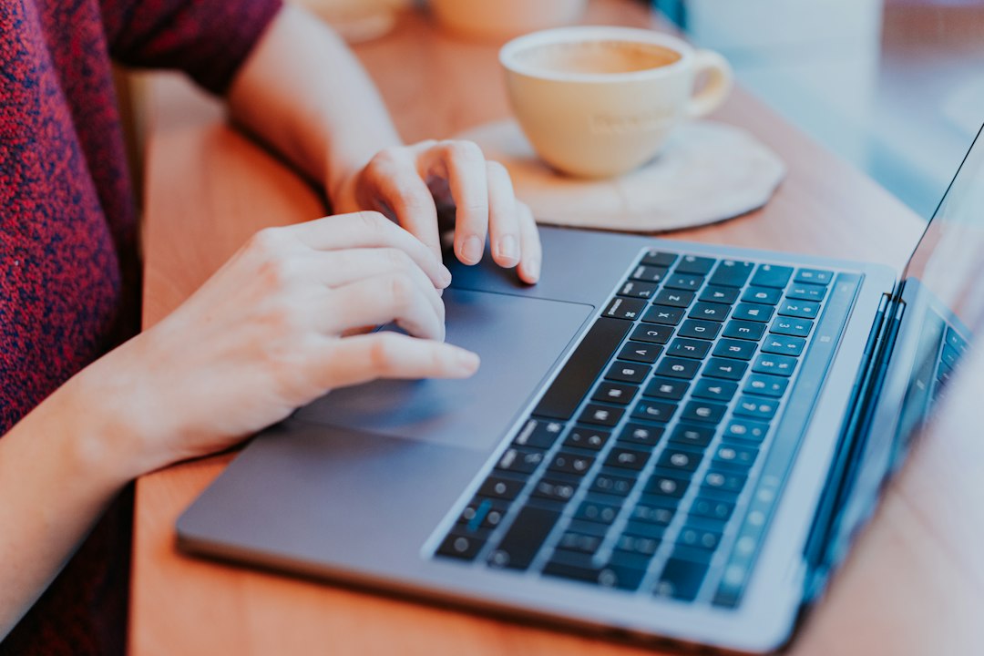 person using MacBook Pro